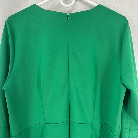 Eloquii Ultramarine Green Flare Sleeve Scuba Dress size 18 Plus Size Knee Length - Picture 7 of 12